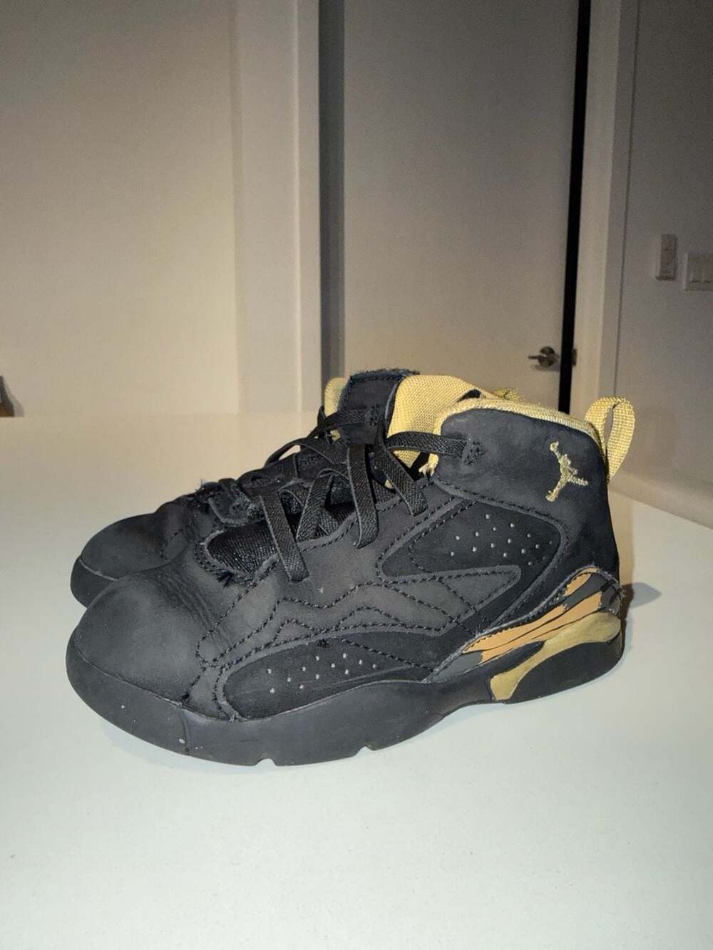 Jordan Jumpman MVP Black Metallic Gold Toddler Sneakers DZ5576-007
